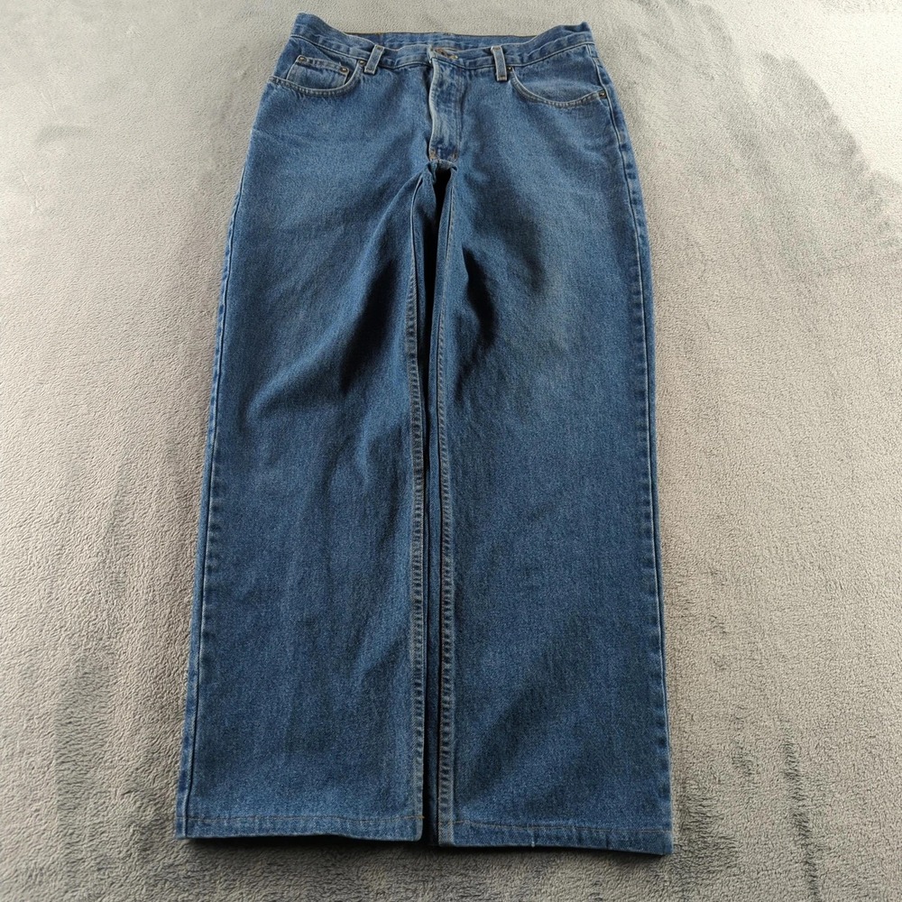 Vintage 90s Club Monaco Jeans 32‎ (Fits 30x29) Blue Straight Leg Wide Canada Y2K